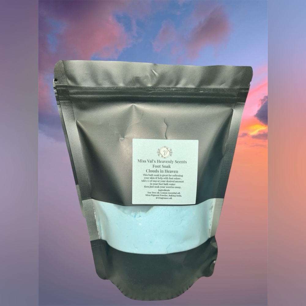 🔵Clouds in Heaven Foot Soak Handmade With Love 15oz Miss Val’s Heavenly Scent